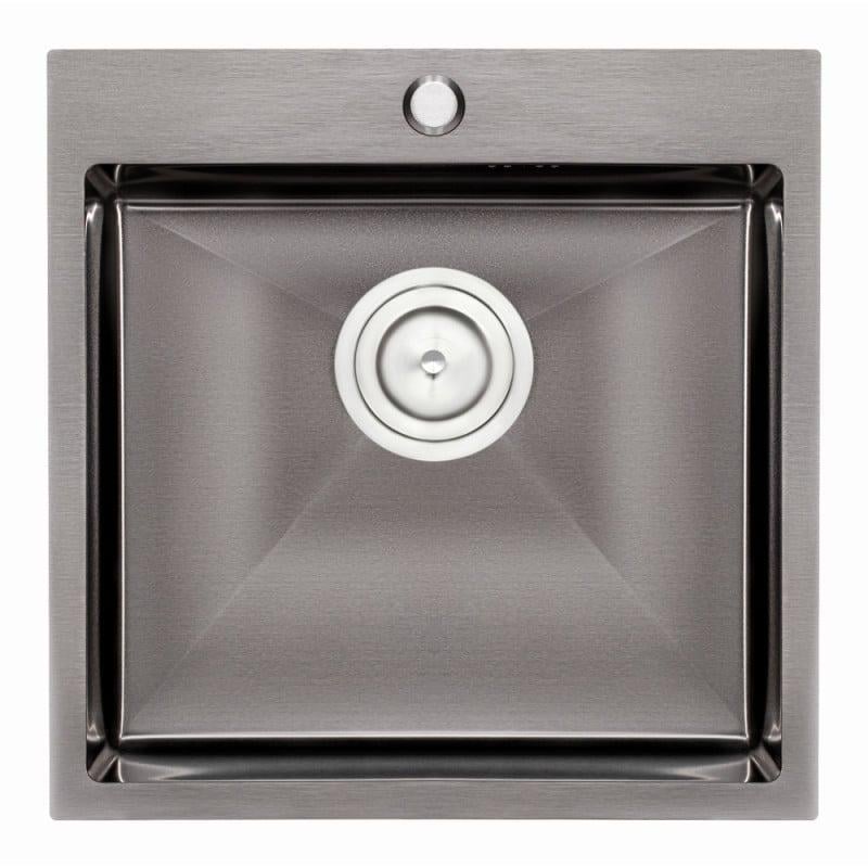 Мойка кухонная Q-tap D5050BL Black 2,7/1,0 мм (QTD5050BLPVD10)