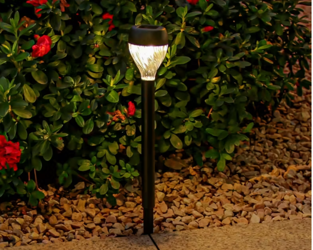 Садовый светильник на солнечной батарее для газона Белый теплый свет (1710) - фото 8