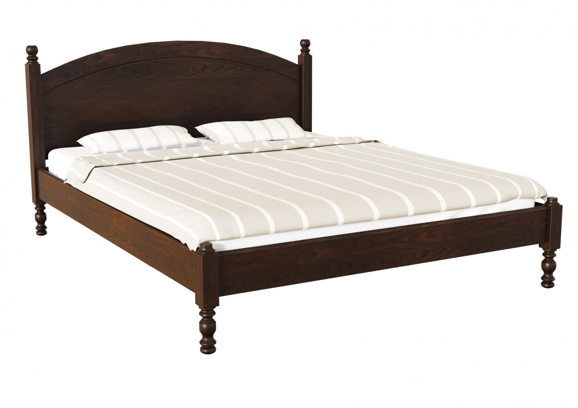 Кровать двухспальная деревянная Скиф Л-207 140х200 см Орех (25568798)