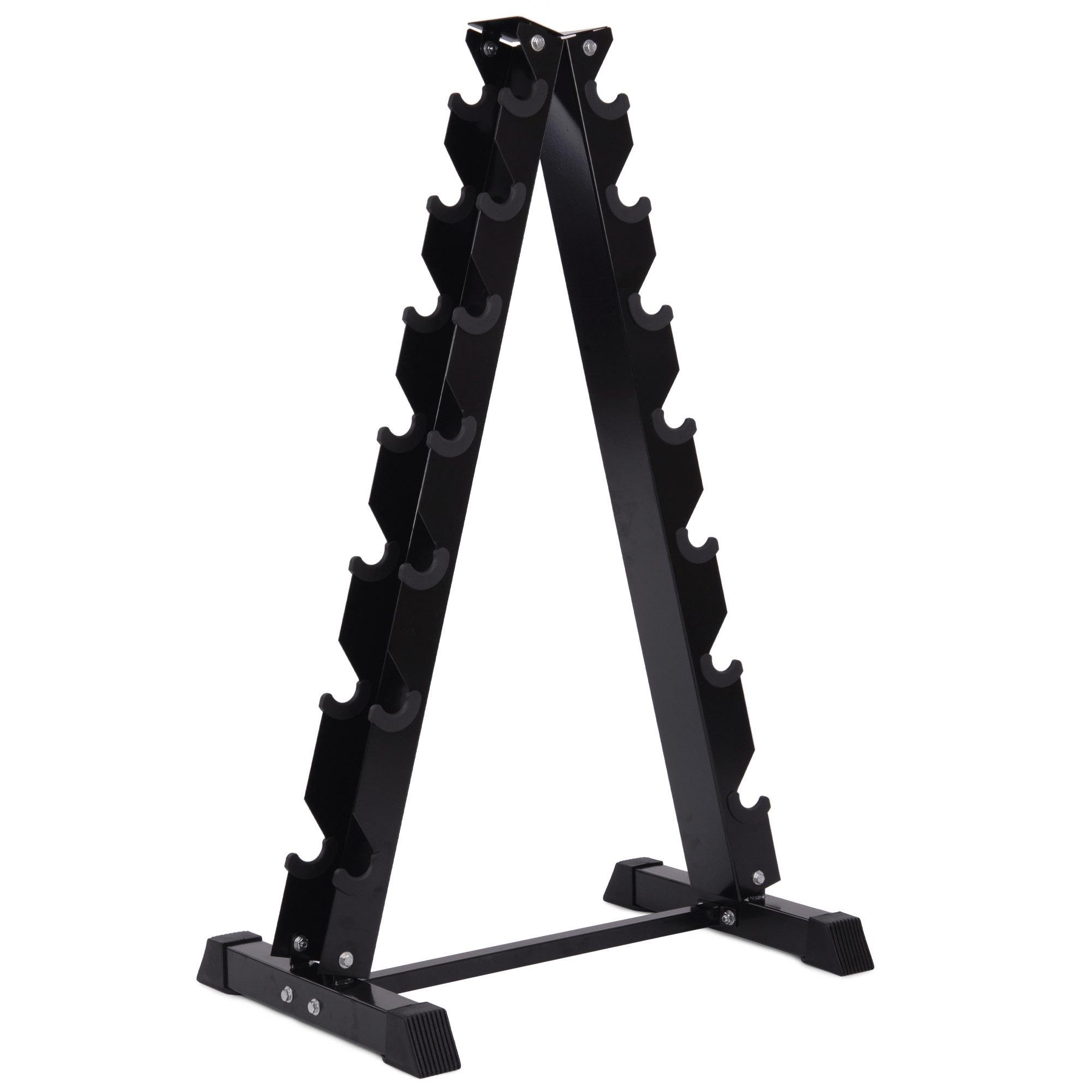 Стійка вертикальна для гантелей на 7 пар Zelart SC-8031B 60х50х115 см Чорний (32311977) Стійка вертикальна для гантелей на 7 пар Zelart SC-8031B 60х50х115 см Чорний (32311977)