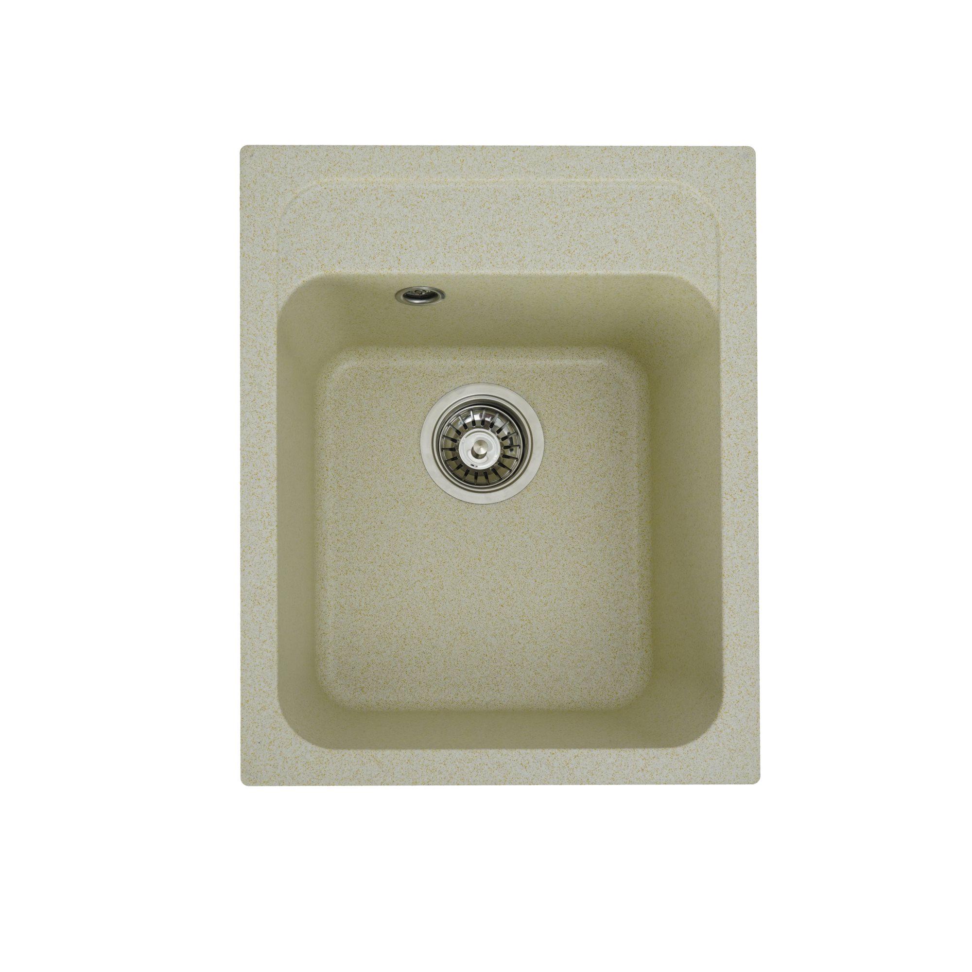 Мойка для кухни гранитная Platinum 4050 RUBY глянцевая Песочный