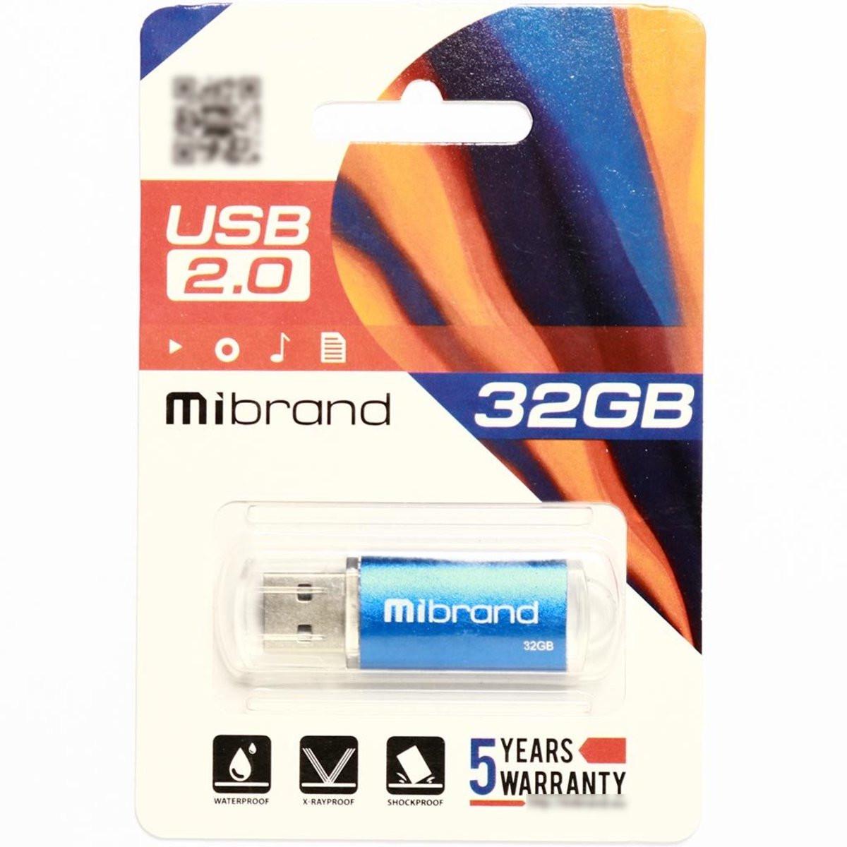 Flash Mibrand USB 2.0 Cougar 32Gb Blue (29caa1-15500) - фото 2