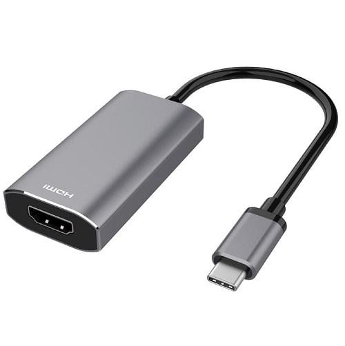 Адаптер 2E 2E-W1409 USB-C-HDMI 2,1 21 см Сірий (587208)