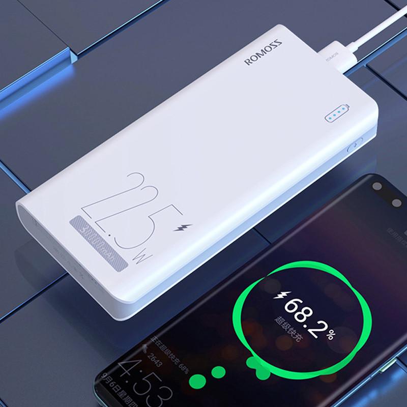 Повербанк Romoss Sense 8F 22.5 W 30000 mAh портативный двухсторонний для быстрой зарядки (10041-42928) - фото 3