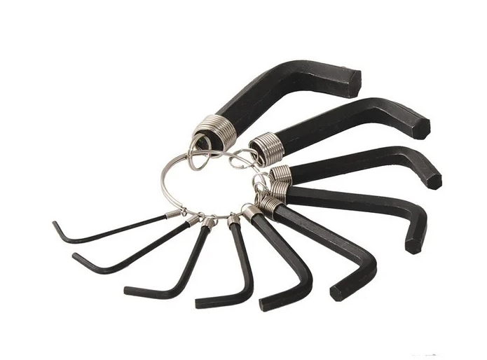 Ключі шестигранні Mastertool набір 10 шт. CrV 1,5-10 мм 38-60 мм (75-0954)