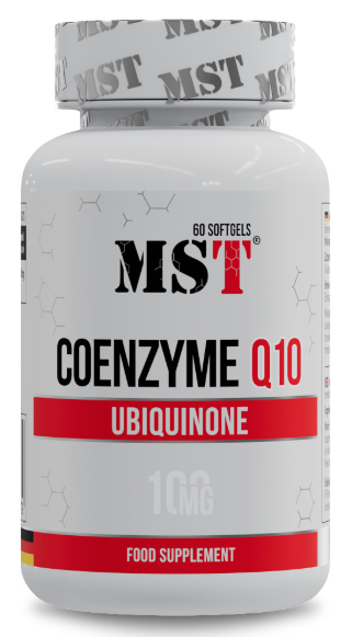 Добавка натуральная Коэнзим Q10 Убихинон MST Coenzyme Q10 100 мг 60 софтгель