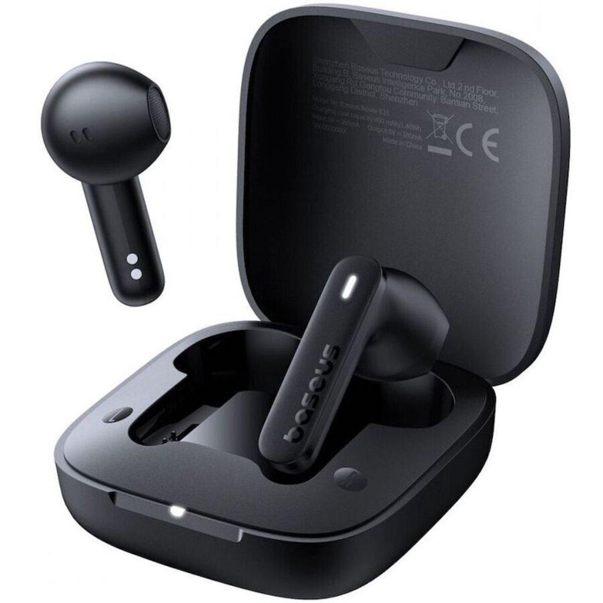 Навушники бездротові BASEUS Bowie E16 True BT5.3 500 mAh Black (A00061900113-01)