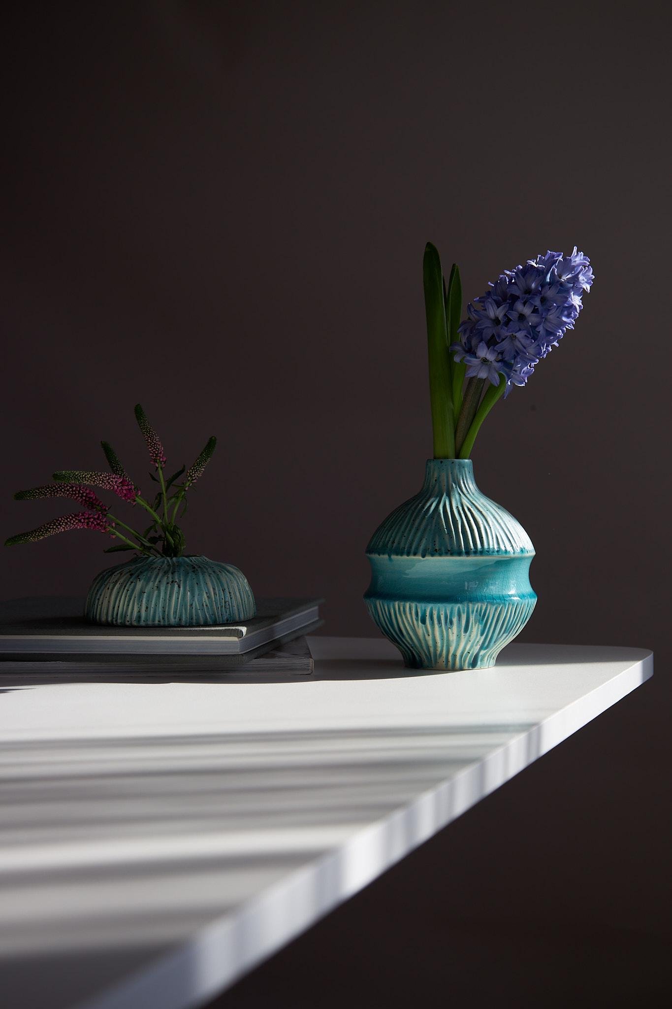 Ваза ручной работы Лагуна 2 шт. (VAS-002) - фото 2