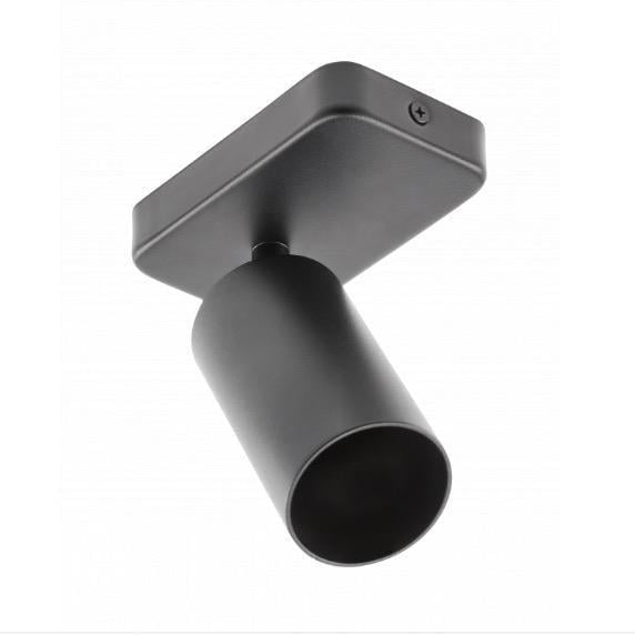 Спот GTV SANTO BIS GU10 max 50W IP20 одинарный Черный (00000022815)