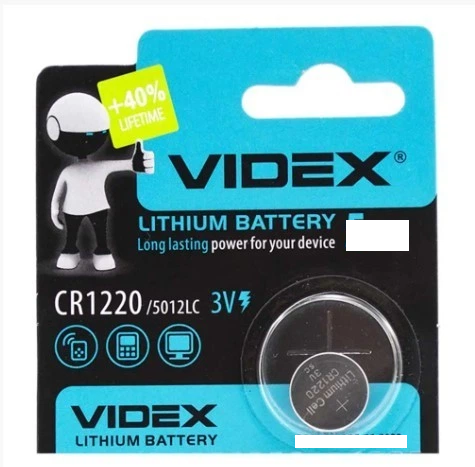 Батарейка литиевая Videx CR1220 3V 1 шт. (10)