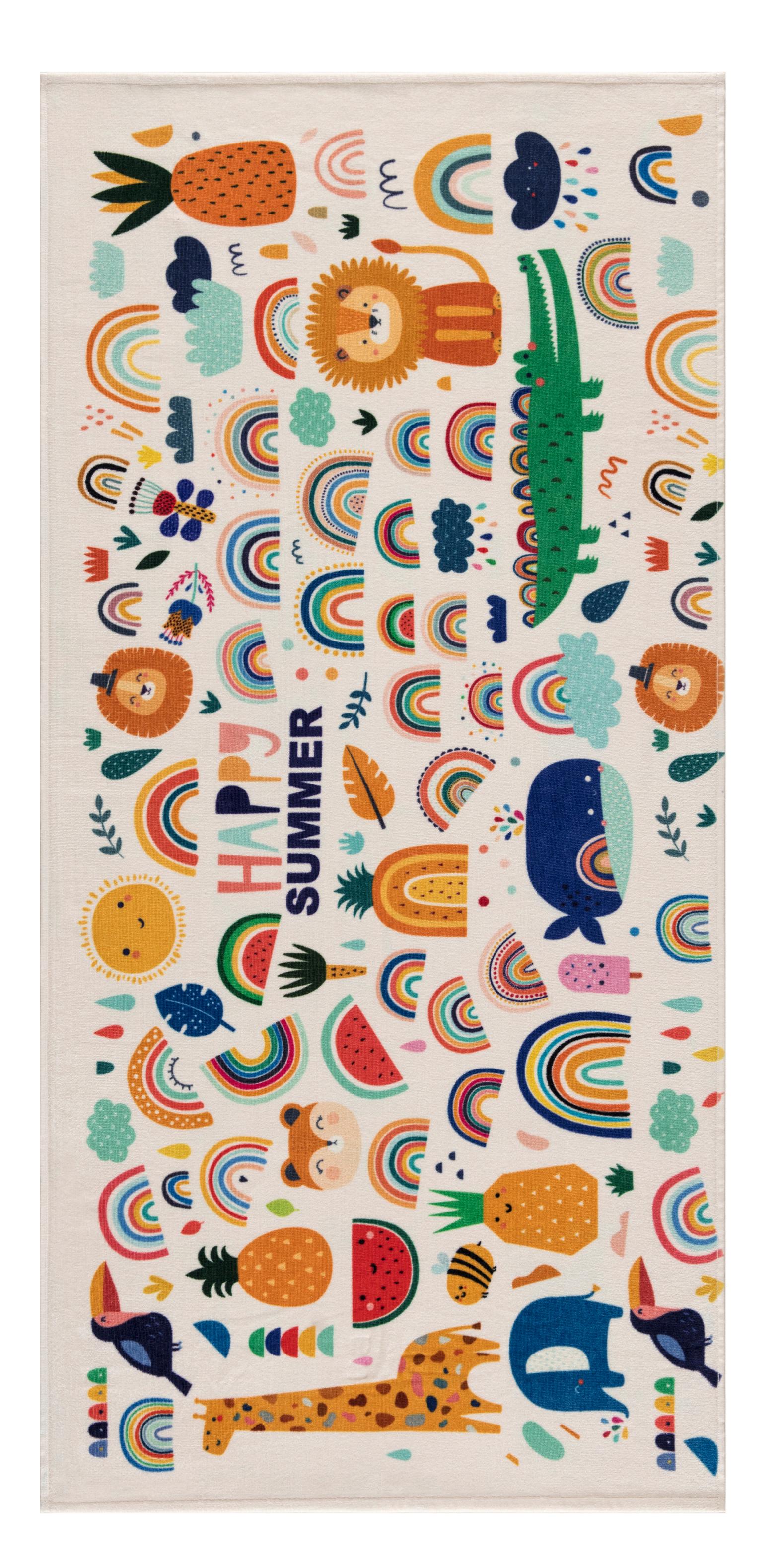 Полотенце пляжное Maisonette Happy Summer 75х150 см 340 г/м2