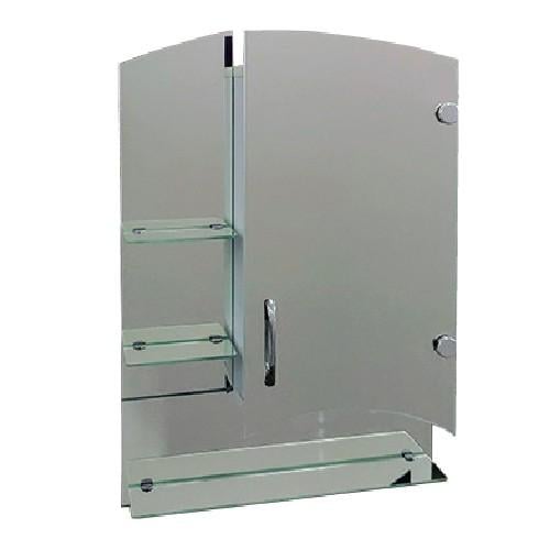 Зеркальный шкаф Seria A "Эконом" №180 750x500x130 мм фигурный фасад