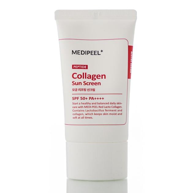Солнцезащитный крем для сужения пор Medi-Peel Peptide Collagen 50+