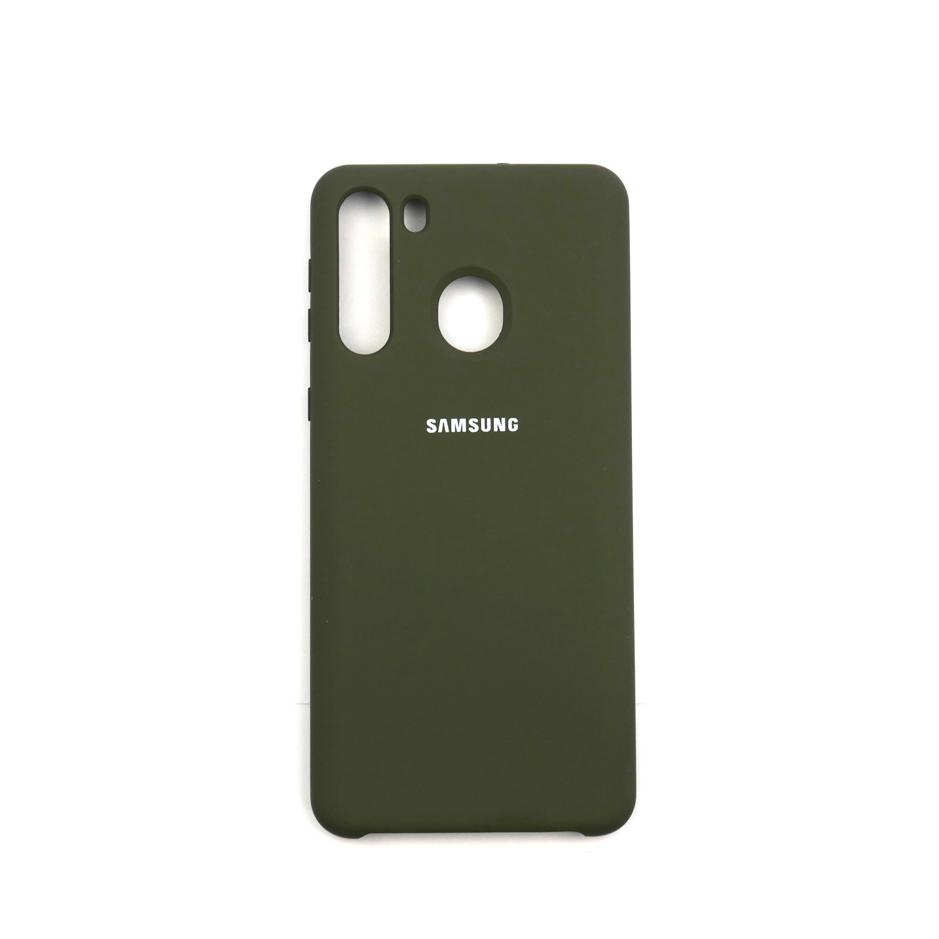 Чехол Jelly Silicone Case Samsung A21 Deep Olive (41)