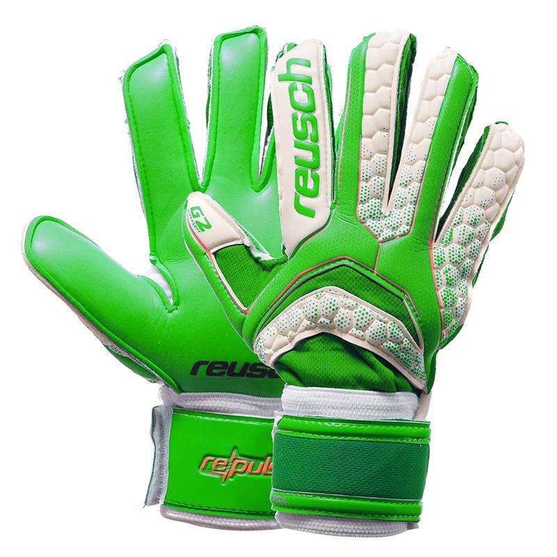 Вратарские перчатки FB-873 с защитными вставками р. 10 Салатово-белый (57429058)