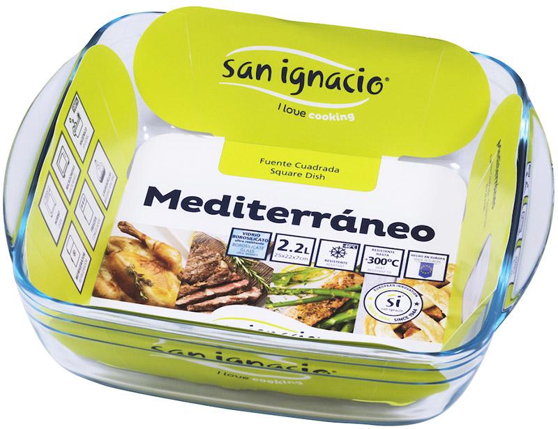 Форма для запекания Bergner San Ignacio Mediterraneo стеклянная 25х22х7 см прямоугольная (BGEU-1590) - фото 2 Форма для запекания Bergner San Ignacio Mediterraneo стеклянная 25х22х7 см прямоугольная (BGEU-1590) - фото 2