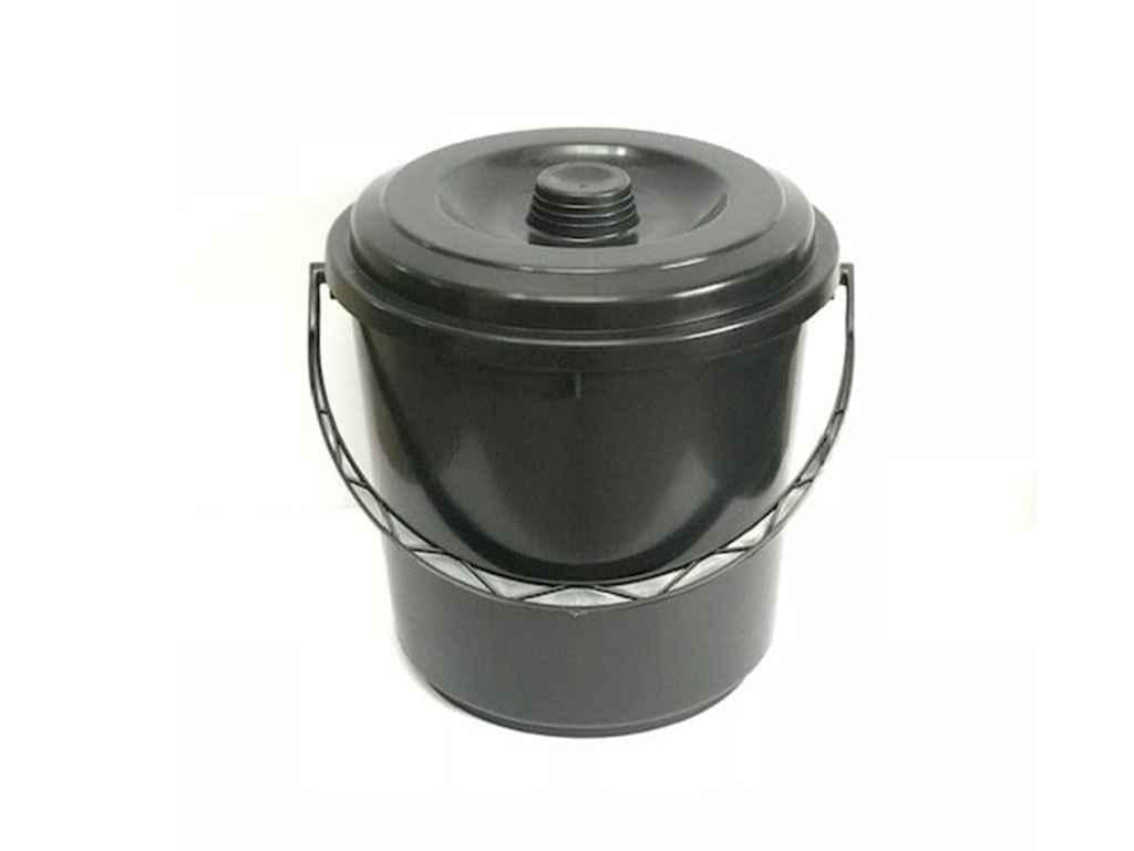 Ведро пластиковое Промсантехпласт с крышкой/мерной шкалой 10 л Черный (825913) Ведро пластиковое Промсантехпласт с крышкой/мерной шкалой 10 л Черный (825913)