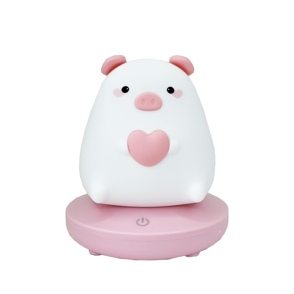 Светильник-ночник детский Свинка с сердцем (00602)