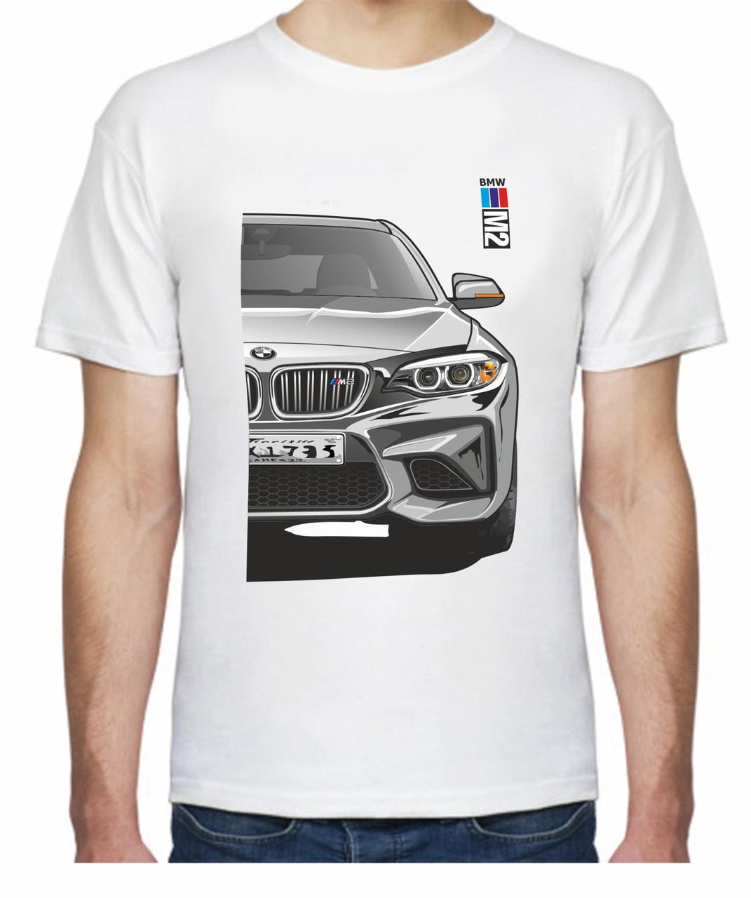Футболка мужская Avtolife BMW M2 FR 107402 XL Белый (2494943725)