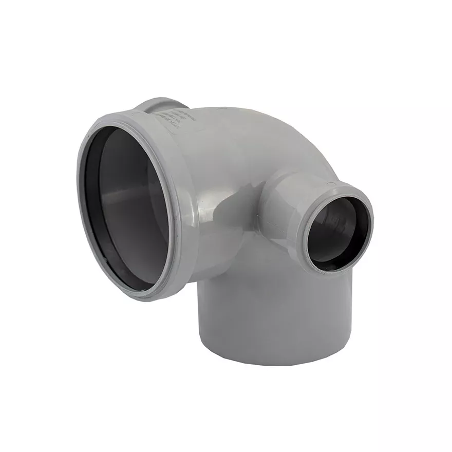 Колено канализационное СВК-Альянс двухстороннее 90° 110х50 мм (SQ-1033088)