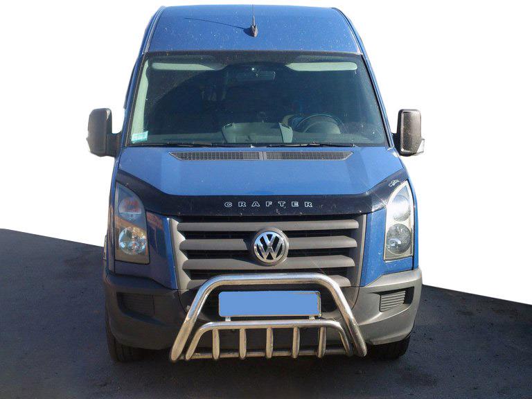 Кенгурятник WT002 CAN для Volkswagen Crafter 2006-2016 гг. нержавеющая сталь Хром