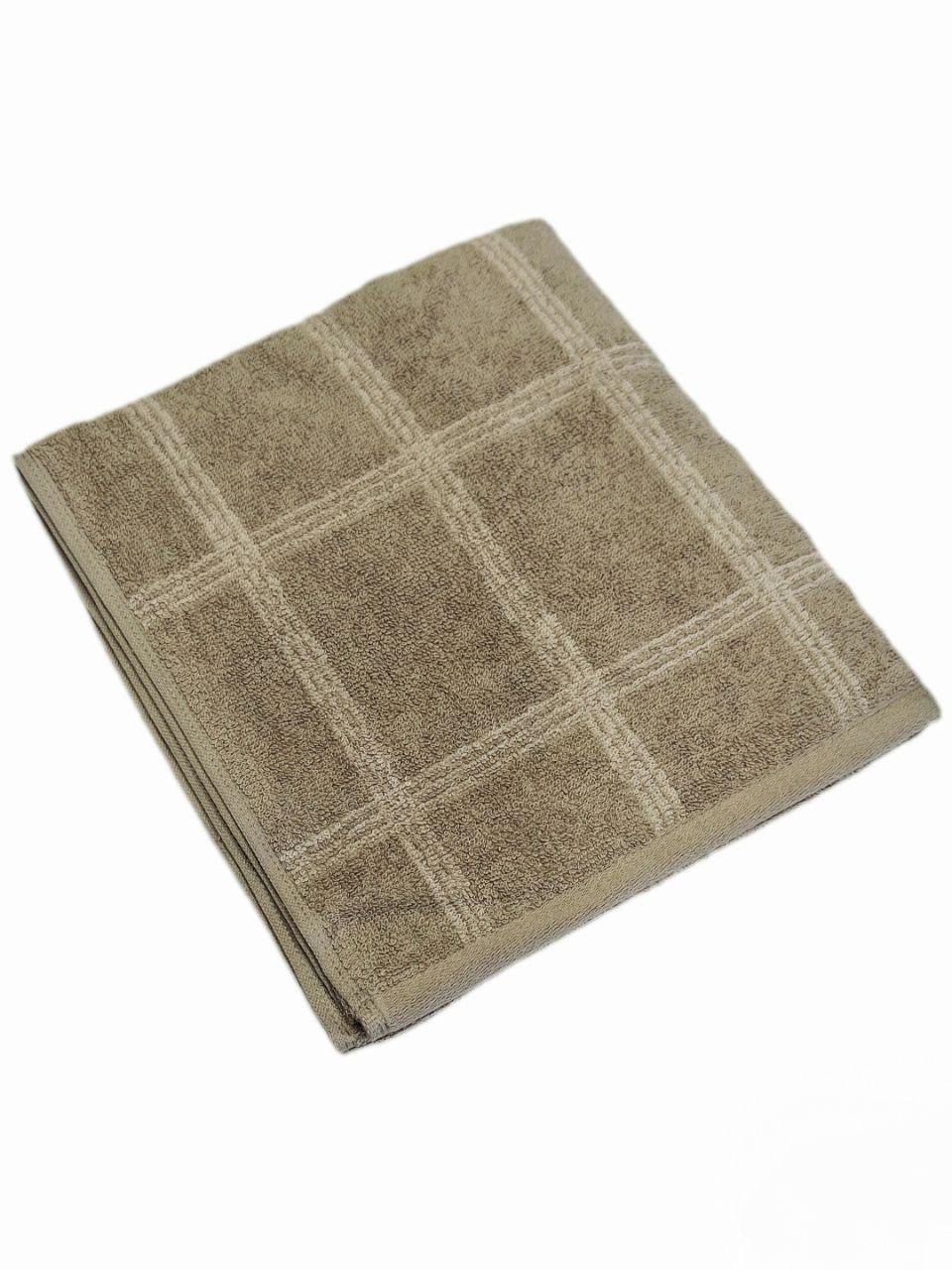 Полотенце для лица махровое Клеточка Novitesse 50х100 см Бежево-коричневый (2052) Полотенце для лица махровое Клеточка Novitesse 50х100 см Бежево-коричневый (2052)