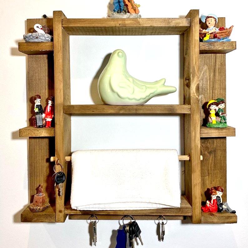 Полка настенная из дерева Хоакин Латте (ПНС/004316)