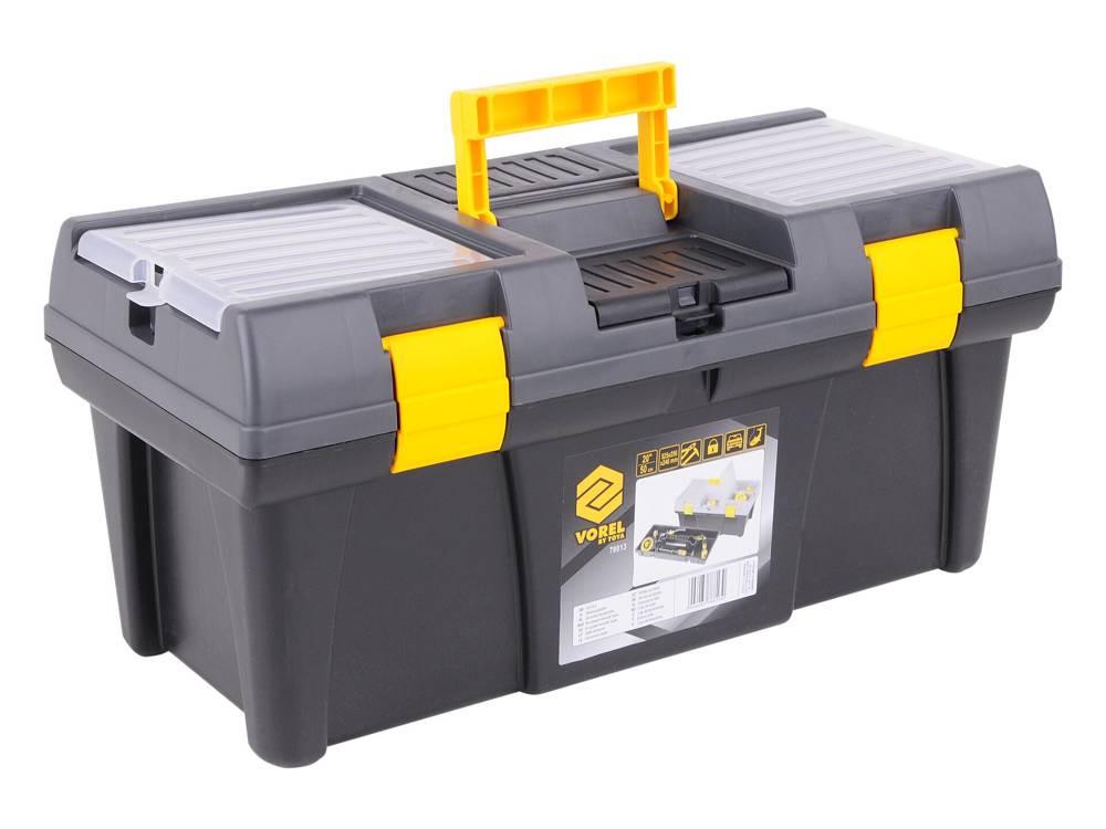 Ящик пластиковий для інструменту Vorel 20" 525x256x246 мм (78813) - фото 2 Ящик пластиковий для інструменту Vorel 20" 525x256x246 мм (78813) - фото 2