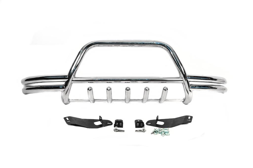 Кенгурятник WT003 Plus-2 из нержавеющей стали для Volkswagen T4 Transporter (22794)