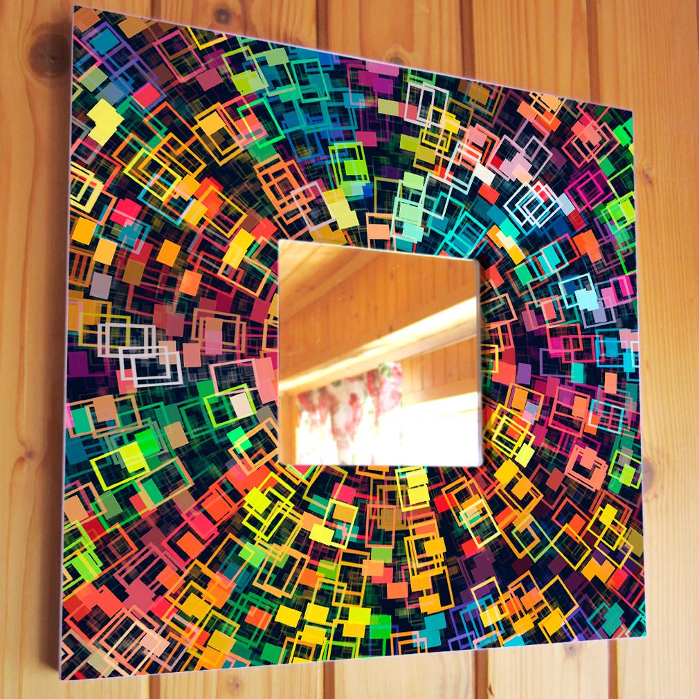 Зеркало декоративное Абстракция 260х260 мм (M03812)