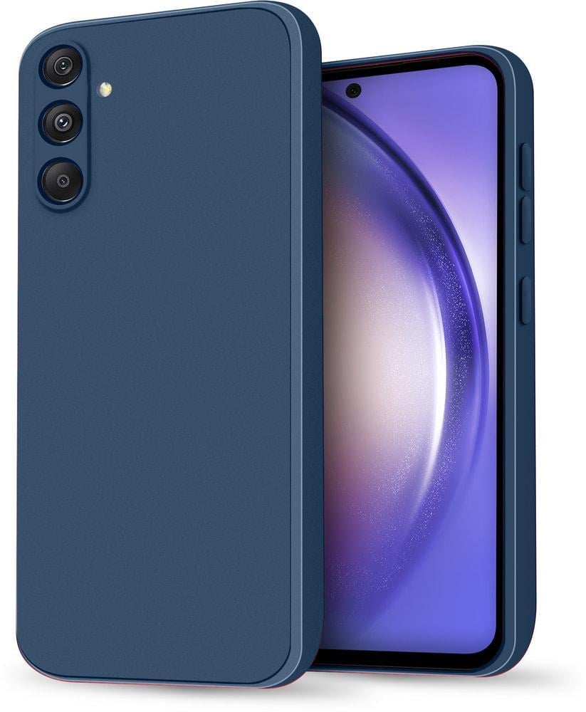 Силиконовый чехол HardCorner Samsung Galaxy A54 A546 (с микрофиброй) Blue (34818-28)