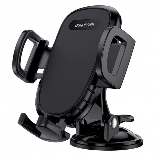 Универсальный автодержатель Borofone Route push type suction cup car holder BH37 4,5-6,5" Black (38a78f9d)