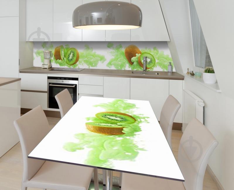 Наклейка 3Д виниловая на стол Zatarga «Свежевыжатый киви» 650х1200 мм (Z184429/1st)