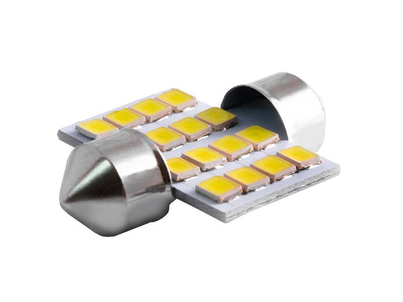 Автомобильная лампа светодиодная LEDUA S85 31 мм 16 SMD 2835 12V Белый (2724)