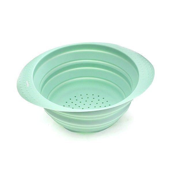 Дуршлаг складной Fissman 20х10 см Аквамариновый (CL-7506.20)