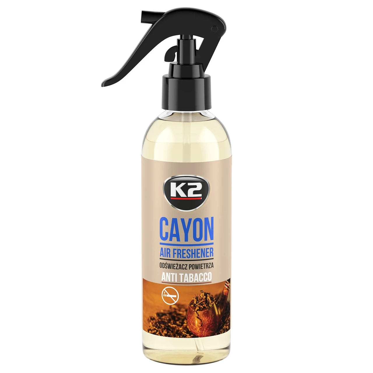 Освежитель воздуха универсальный К2 Cayon Антитабак 250 мл Освежитель воздуха универсальный К2 Cayon Антитабак 250 мл