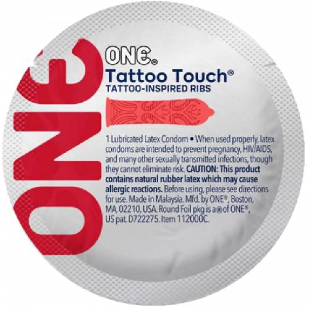 Презервативы One Tattoo Touch 5 шт. Красный