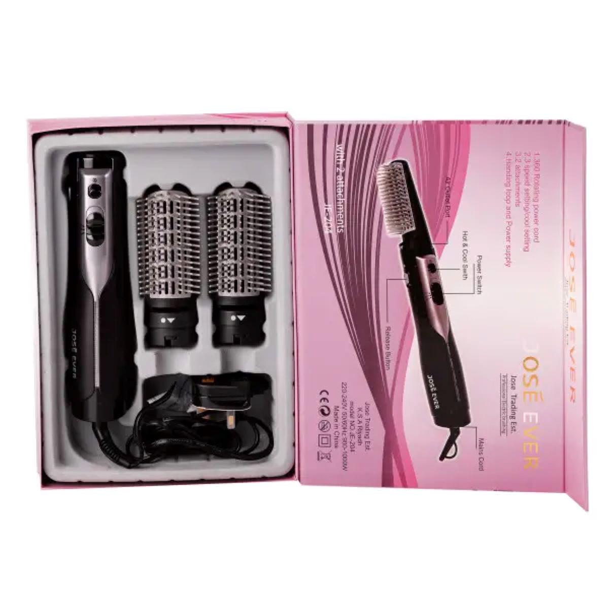 Фен стайлер для волос Sokany JE204SL 2в1 1000 Вт Серебреный (3735) - фото 18