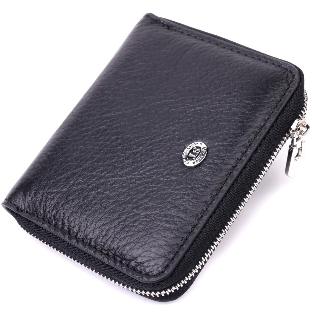 Кошелек женский кожаный ST Leather 19483 на молнии Черный
