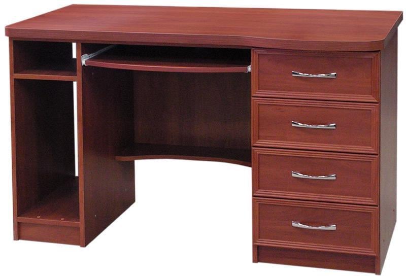 Стол компьютерный МАКСИ-МЕбель Контур без надставки МДФ накладки декор Яблоня локарна (12566)