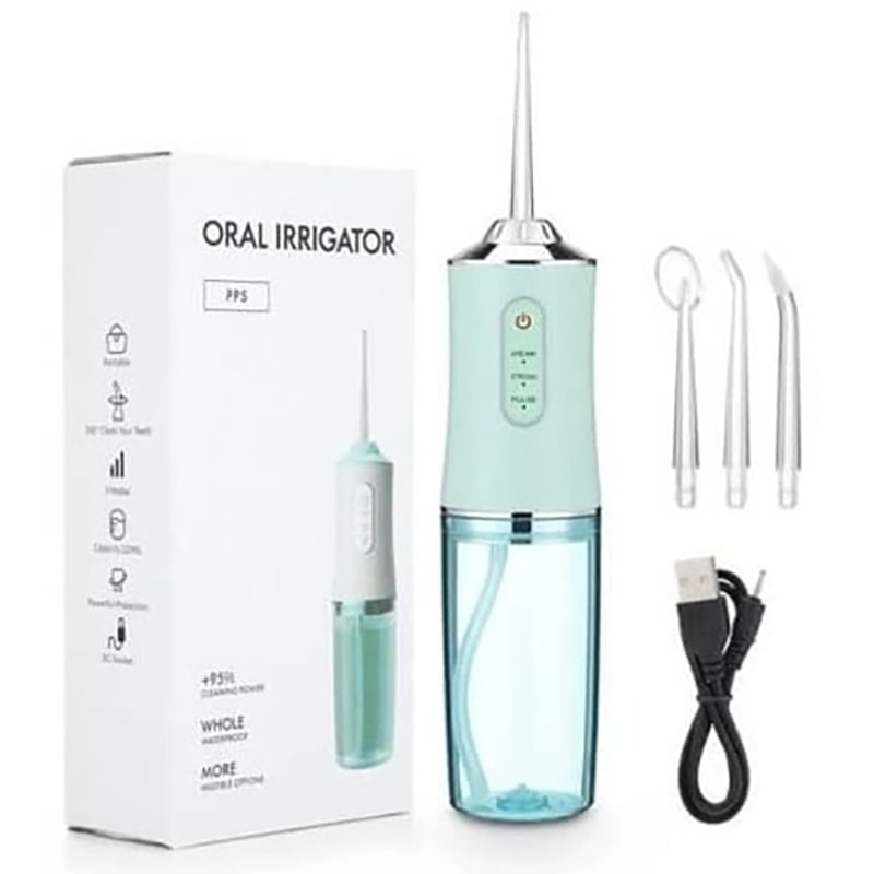 Іригатор Portable Oral Irrigator для зубів та порожнини рота Green (tf6837) - фото 8 Іригатор Portable Oral Irrigator для зубів та порожнини рота Green (tf6837) - фото 8