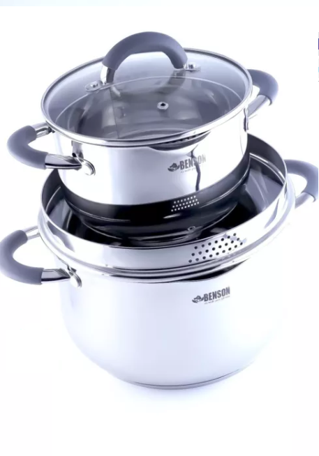 Набор кастрюль Benson 5 пр. (BN-237) - фото 2 Набор кастрюль Benson 5 пр. (BN-237) - фото 2