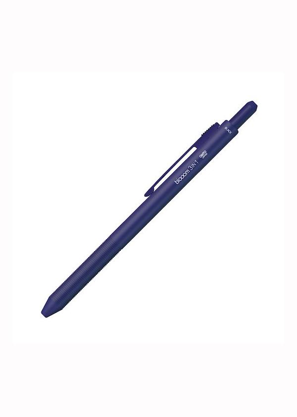 Ручка шариковая OHTO Blooom 2+1 Синий (MF-25B3-BL)