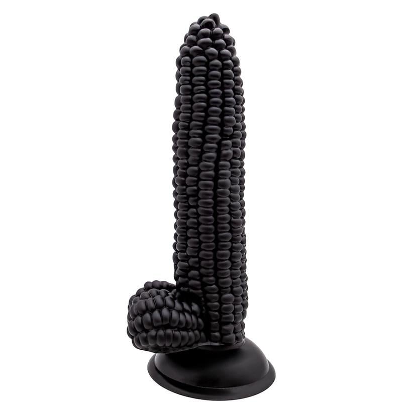 Фаллоимитатор Corn на присоске 20x4 см (Black_OLRJ107)