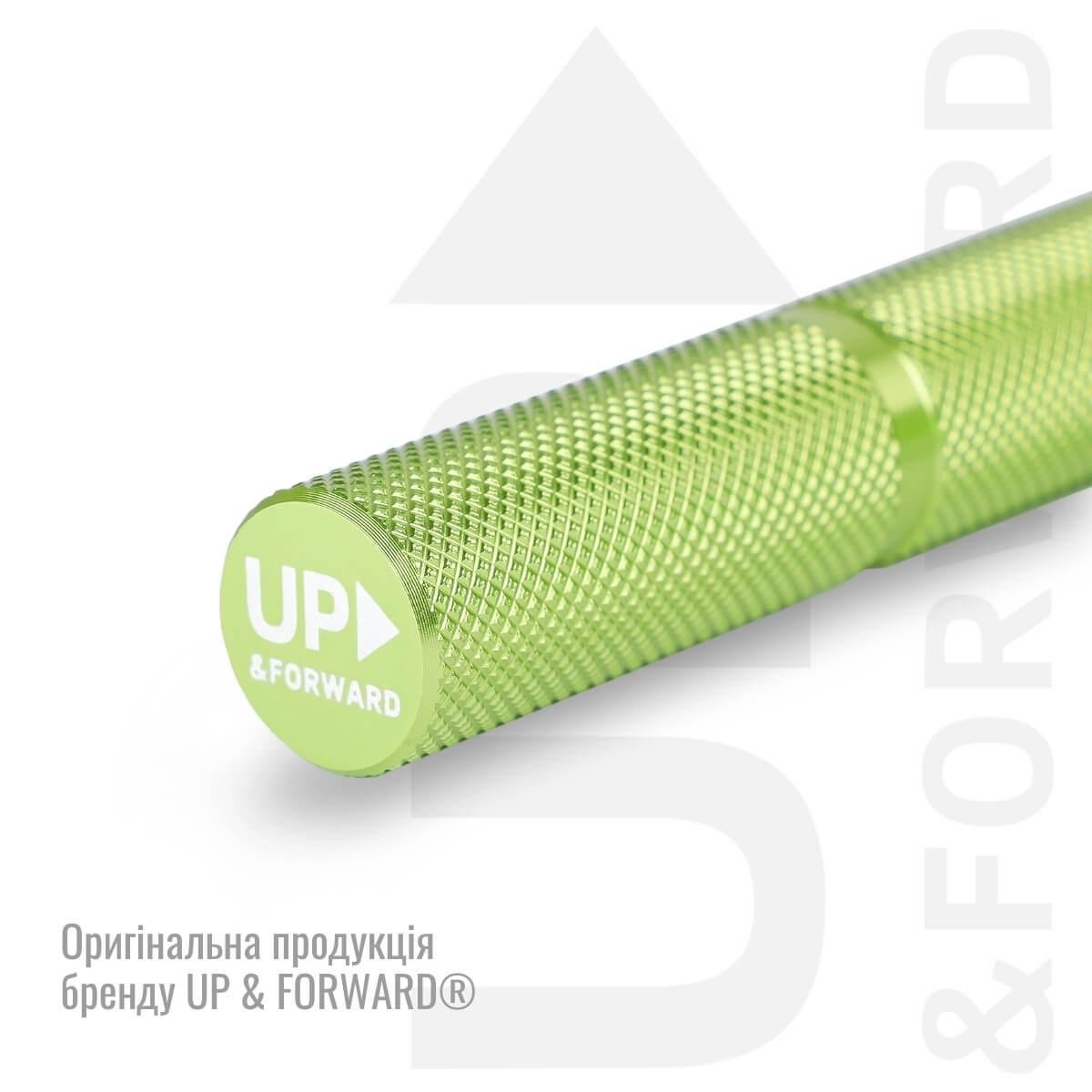 Еспандер кистьовий UP & FORWARD 130 кг металевий з PVC накладками Green - фото 8