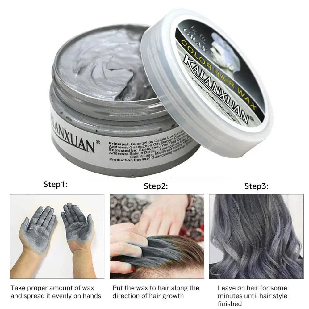 Краска-воск временная для волос Kalanxuan Brown - фото 3