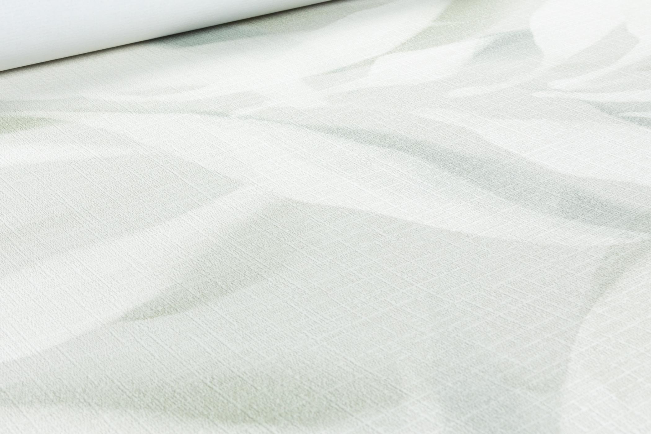 Обои флизелиновые GrandecoLife Karuna A76102 Декор винил горячего тиснения 0,53х10,05 м Зеленый