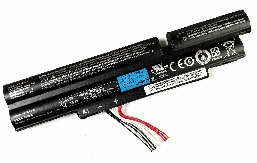 Batteria Green Cell AS11A3E Compatibile Acer Aspire TimelineX 3830/4830/5830, 4400mAh 11.1V 6 Celle