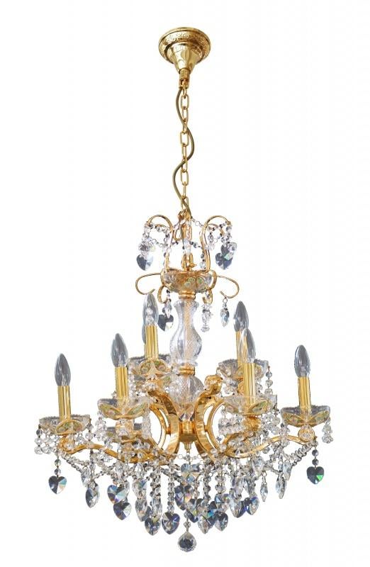 Люстра свеча подвесная хрустальная классическая Brille BCL-056S/9