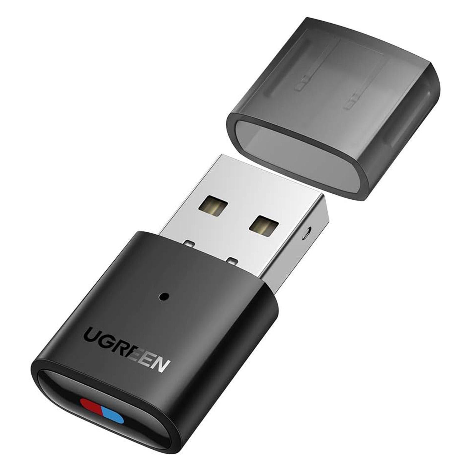 Адаптер Bluetooth USB UGREEN CM408 v5.0/для двох навушників Чорний (10928)